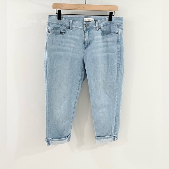 J. Jill Authentic Fit Cropped Jeans Size 10 Petite - Picture 2 of 6